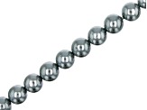 Shell Pearls appx 8mm Round Bead Strand Set of 10 in 10 Colors appx 14-15"