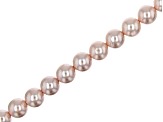 Shell Pearls appx 8mm Round Bead Strand Set of 10 in 10 Colors appx 14-15"