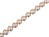 Shell Pearls appx 8mm Round Bead Strand Set of 10 in 10 Colors appx 14-15"