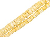 Multi-Color Shell Rondelle appx 4-6mm Bead Strand Set of 13