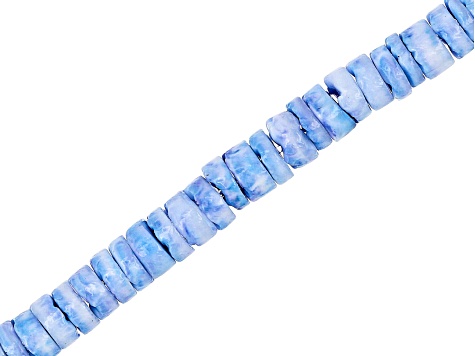Multi-Color Shell Rondelle appx 4-6mm Bead Strand Set of 13