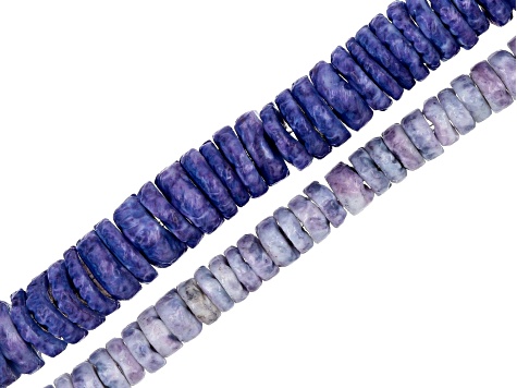 Multi-Color Shell Rondelle appx 4-6mm Bead Strand Set of 13