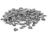 Antiqued Silver Tone Lotus Longevity Flower Spacer Beads in 2 Styles and Sizes 150 Pieces Total