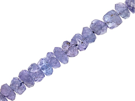 Tanzanite Faceted Rondelle Bead Strand appx 15-16"