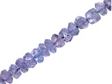 Tanzanite Faceted Rondelle Bead Strand appx 15-16"