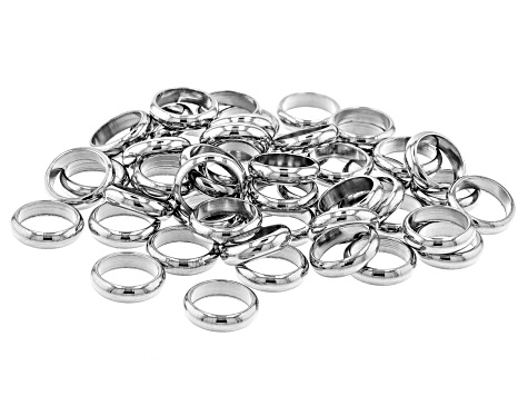 Stainless Steel Earring Findings & Jump Ring in 3 Sizes & Round Disc Earring  Back 120 Pieces Total - JMKIT1727
