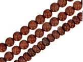 Goldstone Glass appx 9.5-10mm Round and Rondelle Bead Strand Set of 3 appx 14.5-16"