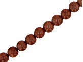 Goldstone Glass appx 9.5-10mm Round and Rondelle Bead Strand Set of 3 appx 14.5-16"
