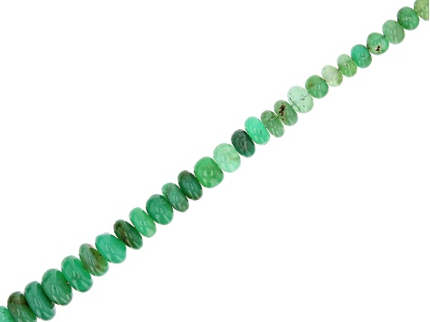 Chrysoprase Graduated appx 4-9mm Rondelle Bead Strand appx 15-16"