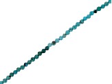 Turquoise Micro Faceted appx 2-2.5mm Rondelle Shaped Bead Strand appx 15-16"
