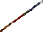 Mixed-Stone appx 5.5-6.5mm Roundelle Bead Strand appx 15-16"