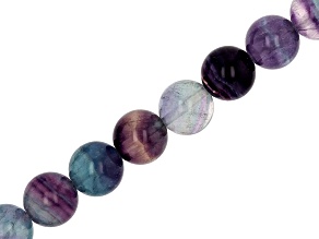Rainbow Fluorite Round Bead appx 10mm appx 16" in Length