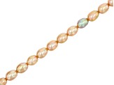 Champagne Cultured Freshwater Pearl Rice Bead appx 4x6mm appx 15" Strand Length