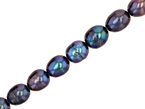 Peacock Cultured Freshwater Pearls appx 6-8mm appx 16" in Length