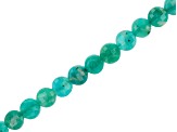 Amazonite Coin Bead appx 6mm Strand appx 15-16" in Length