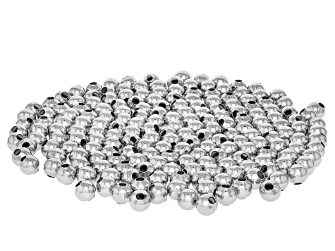 Stainless Steel Seemed Round Beads in appx 2, 3, 4, 6, 8, and 10mm appx 3000 Pieces Total