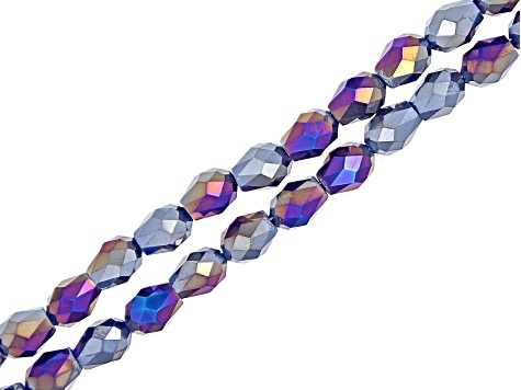 Blue AB, Multi Strand Crystal Bracelet, Beaded Bracelet, High quality,  Glass Bead Bracelet, Bridesmaid gift