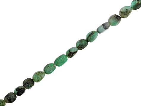 Sakota Emerald Nugget Bead Strand Appx 5-6mm Appx 15-16" in Length