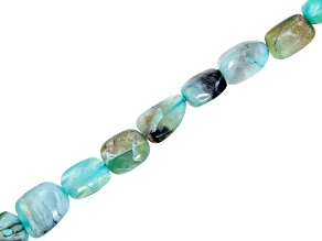 Peruvian Opal and Agate Smooth Tumble 16" Bead Strand