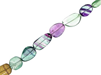 Picture of Multi-Fluorite Smooth Tumble 16" Bead Strand