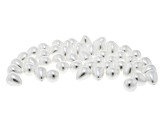 Resin Pearl Simulant Half Drilled Teardrop Shape Loose Beads in 4 Sizes 200 Pieces Total
