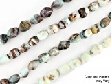Opal and Chalcedony Nugget Shape Bead Strand Appx 15x20mm Appx 15-16" in Length