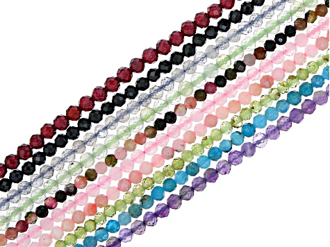 3mm Smooth Round, Multi Stone Beads (16 Strand)