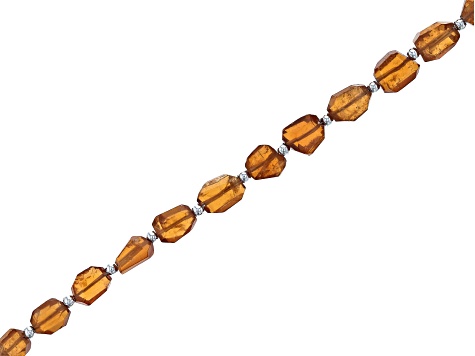 5mm Faceted Cube Hessonite Garnet Beads 8 inch 40 pieces A