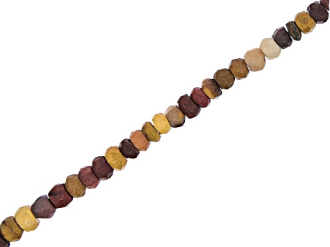 Mookaite Faceted 3-5mm Rondelle Bead Strand Approximately 16" in Length
