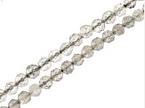 Labradorite 3-3.5mm Faceted Round Bead Strand Set of 2 Appx 15-15.5" in Length