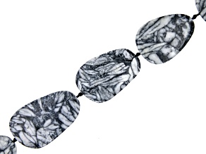 Pinolith 22x32-26x42mm Oval Bead Strand Approximately 15.5" in Length