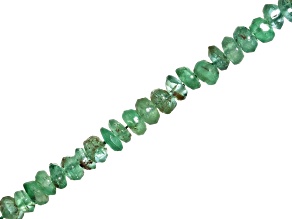 Emerald 2-4mm Graduated Faceted Rondelle Bead Strand Approximately 19-20" in Length