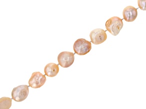 Cream Cultured Freshwater Pearl 10-13mm Knotted Nugget Bead Strand