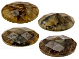 Labradorite Faceted Cabochon Kit of 4 Assorted Shapes & Sizes