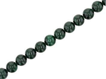 Picture of Malachite 8mm Round Bead Strand Approximately 14-15" in Length
