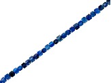Kyanite 2.5x2.5mm Flat Round Bead Strand Approximately 14-15" in Length