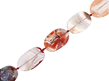 Picture of Moroccan Agate 20x30mm-25x45mm Irregular Oval Shape Approximately 15-16" in Length