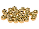 18k Gold Over Stainless Steel Round Spacer Beads in Assorted Sizes