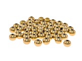 18k Gold Over Stainless Steel Round Spacer Beads in Assorted Sizes
