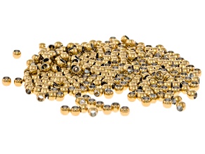 18k Gold over Stainless Steel Round 3mm Spacer Beads Approximately 300
