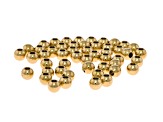 18K Gold over Stainless Steel Round Bead in Assorted Sizes - JLW13449 ...