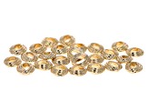Gold Tone 6-6.5mm Spacer Beads in Assorted Knot Shapes Total of 75 Pieces