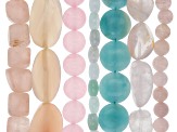 1 lb. Mixed Spring Colors Bead Strands in Assorted Shapes, Colors, and Sizes