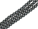 Hematine Multi-Color 6mm Round Bead Set of 30 Strands