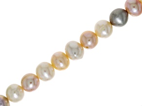 Multicolor Potato Shape Cultured Freshwater Pearl 8-9.5mm Strand Approximately 15-15.5" in Length