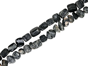 Onyx Marble Simulant Bead Strand Set of 2