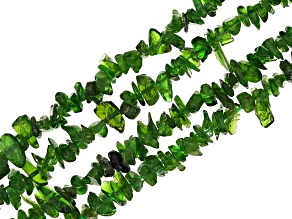 Chrome Diopside Chip Strands Set of 4 Approximately 15.5"-16" in Length