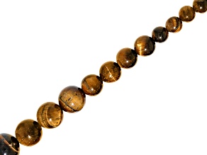 Tiger's Eye 6-14mm Graduation Round Bead Strand Approximately 14-15" in Length