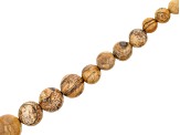 Sandstone 6-14mm Graduation Round Bead Strand Approximately 14-15" in Length