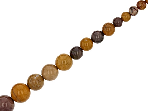 Mookaite 6-14mm Graduation Round Bead Strand Approximately 14-15" in Length